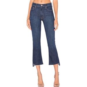 Mother Denim Insider Crop Step Fray Jeans in Clean Sweep
